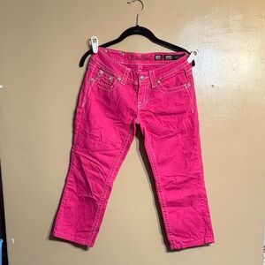 Miss Me Vibrant Pink Capris